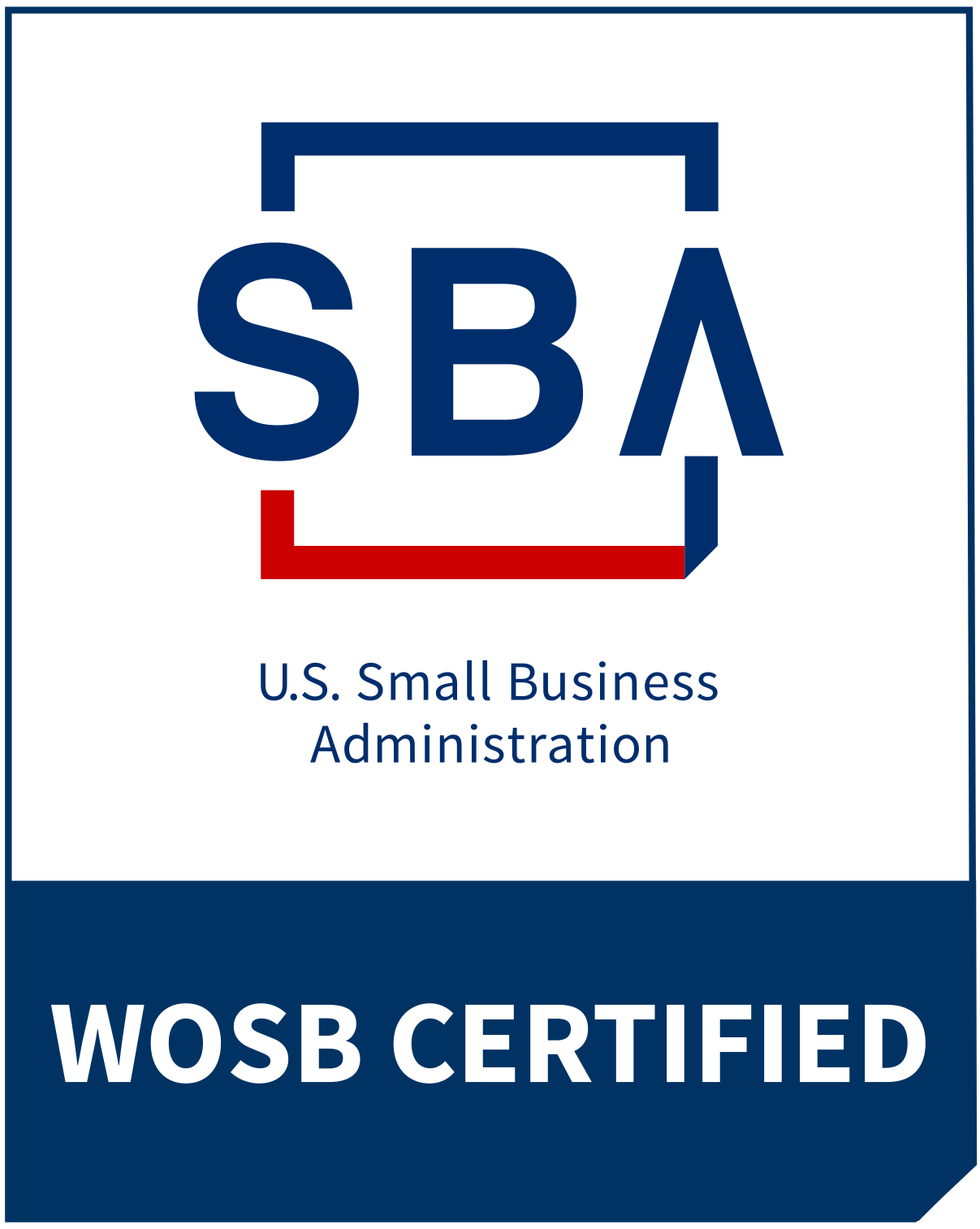 SBA WOSB Certified — Women-Owned Small Business